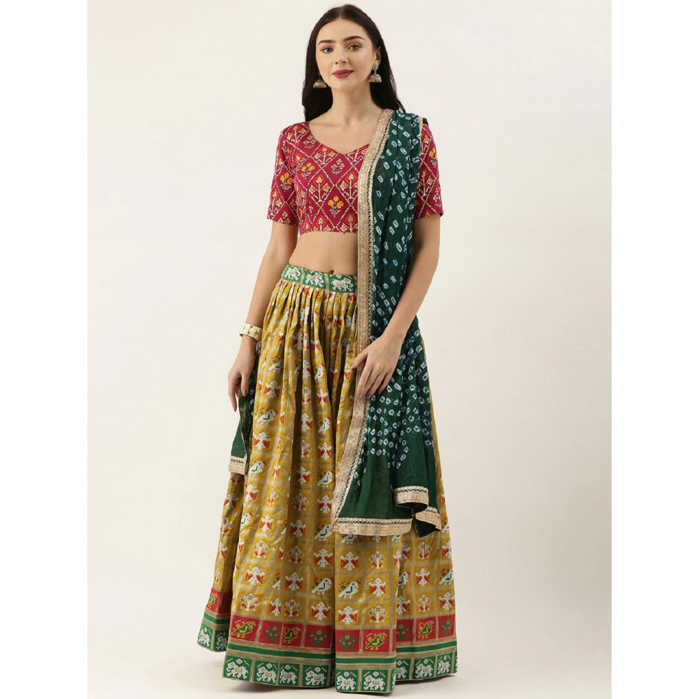 PATOLA LEHENGA CHOLI MUSTURD NBL 2007