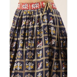 PATOLA LEHENGA CHOLI NAVY BLUE NBL 2007