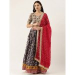 PATOLA LEHENGA CHOLI NAVY BLUE NBL 2007