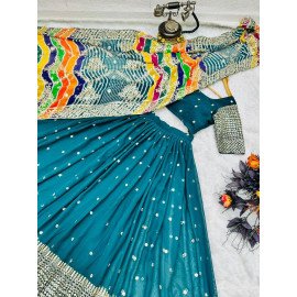 LEHENGA GREEN GEORGETTE 10015