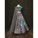 SILK LEHNGA NBL 1208 GREEN