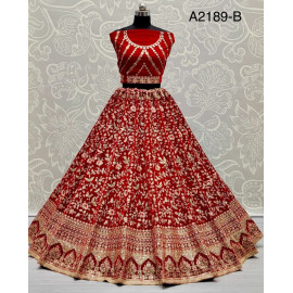 VELVET LEHENGA CHOLI A2189